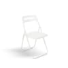 DEGAMO Almeria Lot de 4 chaises pliantes en aluminium gris argenté + tissu rembourré noir, réglable en 7 positions, résistant aux intempéries, pour l'extérieur