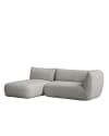 Sofá gris con chaise longue izquierdo 250 x 148 cm