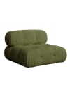 Fauteuil bouclé vert 99 x 99 cm