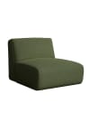 Sillón verde bouclé 93 x 102 cm