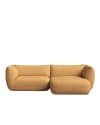 Sofá chaise longue derecho mostaza 280 x 148 cm