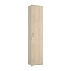 Armoire polyvalente 1 porte effet bois beige 191x35 cm