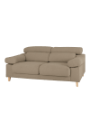 Sofá de 3/4 plazas color marrón topo de 215x104cm