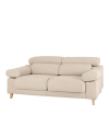 Sofá de 3/4 plazas color beige de 215x104cm