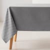 Tovaglia antimacchia in cotone jacquard geometrico antracite 140x200cm