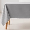 Mantel impermeable jacquard algodón geométrico gris claro 140x100cm