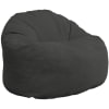 Pouf in velluto a coste spesso grigio scuro 100 cm