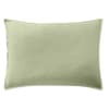 Taie d'oreiller percale de coton vert d'eau 50x70 cm