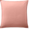 Taie d'oreiller percale de coton rose poudré 65x65 cm