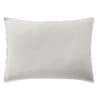 Taie d'oreiller percale de coton gris perle 50x70 cm