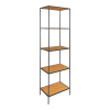 Libreria in metallo, marrone, 36x51x170 cm