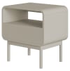 Table de chevet avec tiroir gris beige 54 cm