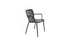 Fauteuil en aluminium noir