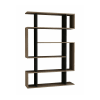 Libreria effetto legno quercia, antracite 110x26h161 cm