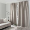 Rideau total occultant beige 140 x 240 cm