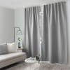 Rideau total occultant gris clair 140 x 240 cm