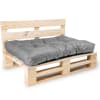 TODAY Cuscino In Puro Cotone - 40x40 Cm - Grigio - Sfoderabile E Morbido - Fibra Naturale