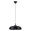 Lámpara de techo negro acero alt. 74