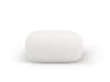 Pouf en tissu chenille beige clair