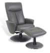 Fauteuil de relaxation manuel design en cuir