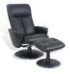 Fauteuil de relaxation manuel design en cuir