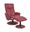 Fauteuil de relaxation manuel design en cuir