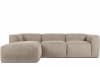 Ecksofa Links mit extrem weicher und bequemer Sitzfläche, beige