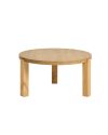 Table basse circulaire couleur naturelle, 80x42 cm