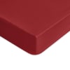 Lenzuolo sotto con angoli in puro cotone bordeaux (180x200cm)