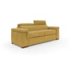 Divano letto con materasso H 18 cm 240 cm (mat. 160x197 cm) giallo