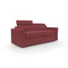 Divano letto con materasso H 18 cm 220 cm (mat. 160x197 cm) rosso