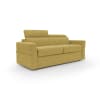 Divano letto con materasso H 18 cm 220 cm (mat. 160x197 cm) giallo