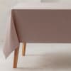 Mantel impermeable liso 100% algodón orgánico taupe 140x100 cm