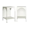 Lot de 2 tables de chevet, tables d'appoint blanc