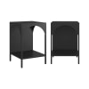 Lot de 2 tables de chevet, tables d'appoint noir