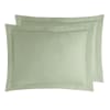 2 taies d'oreiller en satin de coton Sauge 50x70 cm