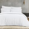 Housse de couette en satin de coton 120 fils blanc 260x240 cm