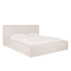 Letto sfoderabile in lino bianco per il materasso 100x200cm