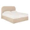 Letto con contenitore beige per il materasso 100x200cm