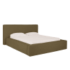 Letto sfoderabile in lino verde per il materasso 100x200cm
