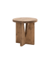 Table de chevet en bois en ton vieilli de 40x40cm