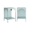 Lot de 2 tables de chevet, tables d'appoint bleu clair