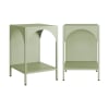 Lot de 2 tables de chevet, tables d'appoint vert