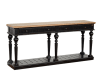 Console drapier en bois massif noir