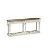 Console drapier en bois massif blanc