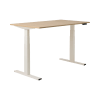 Plateau De Bureau En Hêtre Massif - 80x120 Cm - Bords Chanfreinés - Design Naturel Et Robuste - Pour Bureau Sur Mesure