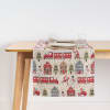 Camino de mesa navidad jacquard multicolor multicolor 45x140 cm