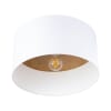 Lampade da soffitto bianco/marrone chiaro tessuto/legno/acciaio