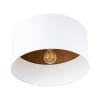Lampade da soffitto bianco/testa di moro tessuto/legno/acciaio