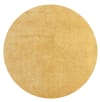 Tappeto lavabile e antiscivolo, tinta unita, oro, 120 cm, rotondo